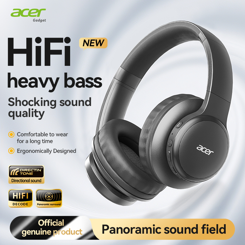 Anc Wireless Over Ear Headphones - Headset Bluetooth Nirkabel Acer Ohr559 dengan