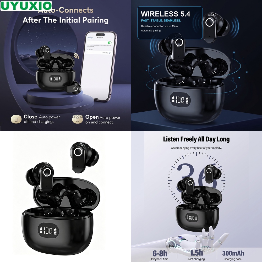 Type C Wired Earphones With Mic - Earphone Nirkabel TWS, Headphone TWS, Headphone