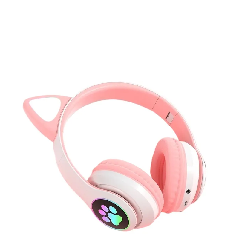 Cat Ear Bluetooth Headset Led - Headphone Bluetooth Bentuk Telinga Kucing Nirkabel
