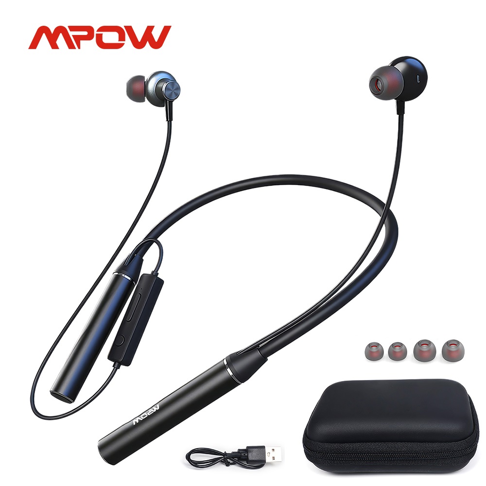 Type C Wired Earphones With Mic - Mpow S530 Headphone Bluetooth 5.3 Neckband