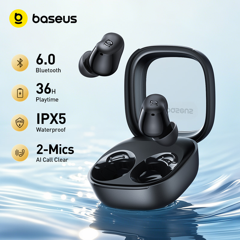 Sleep Mask Headphones Bluetooth - Baseus Bass WM02s Earbud Nirkabel Bluetooth