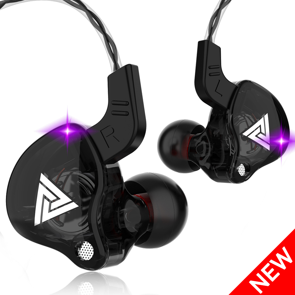 Open Ear Air Conduction Headphones - QKZ AK6 Earphone balap berkabel HiFi,