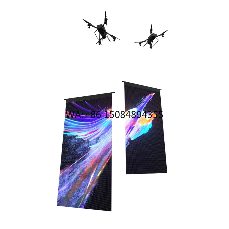 Drones - Layar LED Mesh Lipat P20 untuk