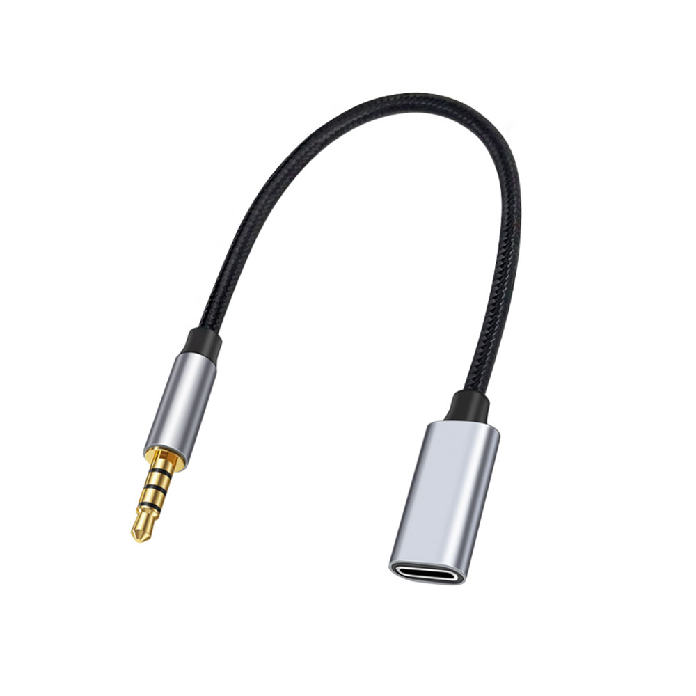 Type C Wired Earphones With Mic - Adaptor Audio tipe-c Aux 3.5mm, Male