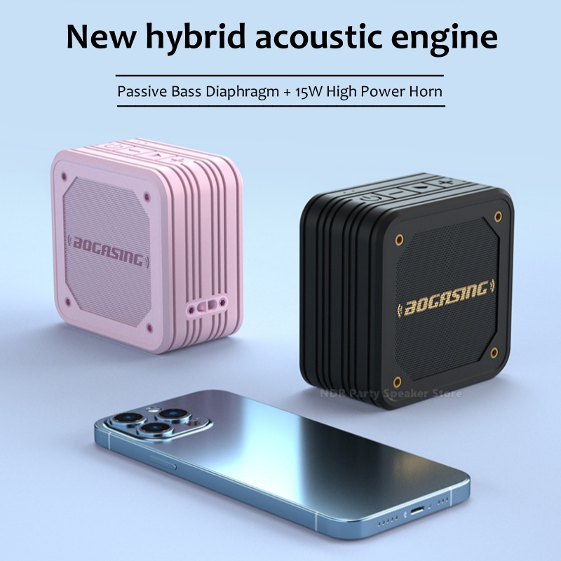 Portable Bluetooth Speaker Waterproof Ipx7 - M10 Speaker portabel 15W BT 5.0,