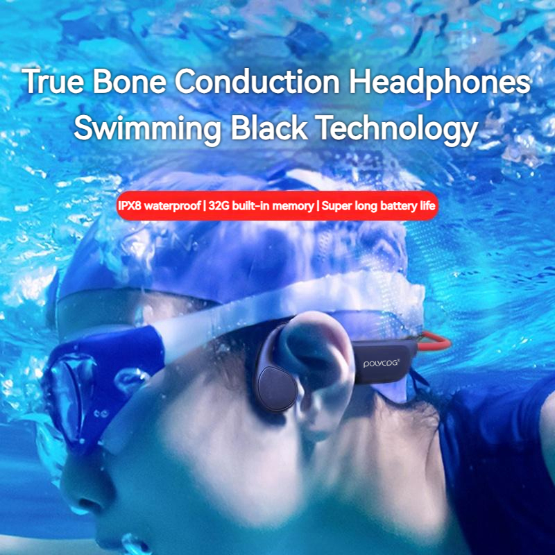 POLVCDG Headset Konduksi Tulan - Bone Conduction Running Headphones ulasan dan harga