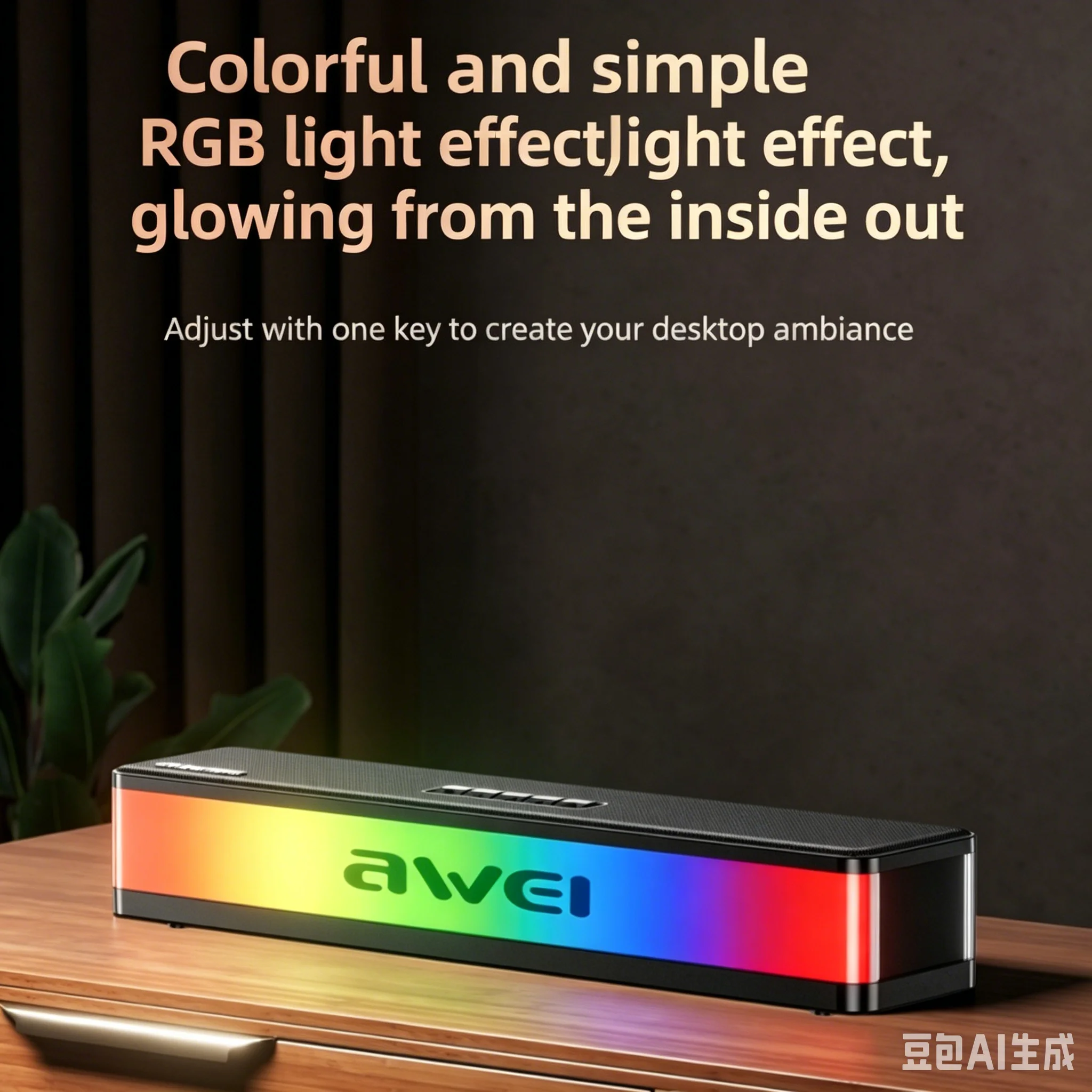 Speaker Bluetooth RGB Soundbar - Rgb Computer Soundbar For Pc ulasan dan harga
