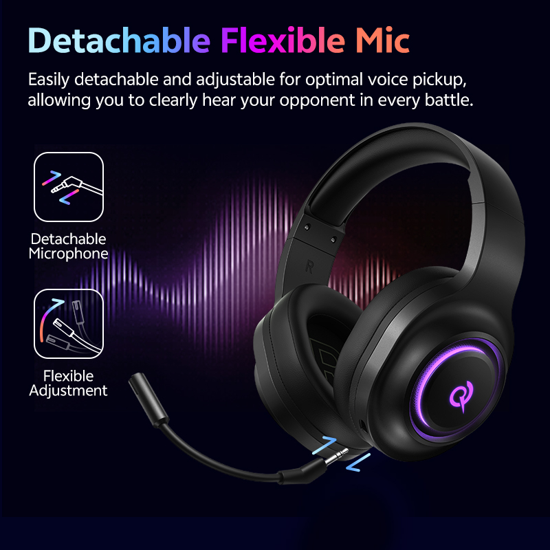 Headset Gaming QCY Heroad V200 - Gaming Headset With Mic Rgb ulasan dan harga