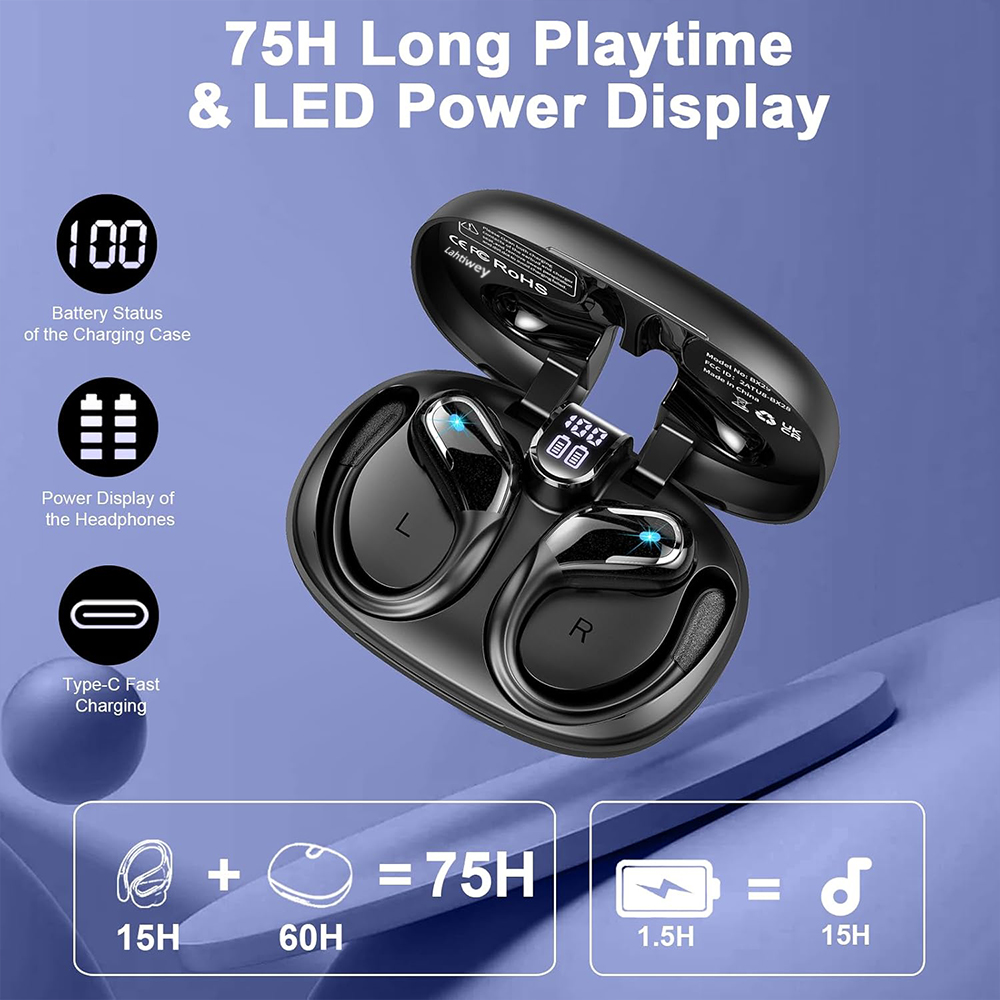Earbud Nirkabel Olahraga, Head - Type C Wired Earphones With Mic ulasan dan harga
