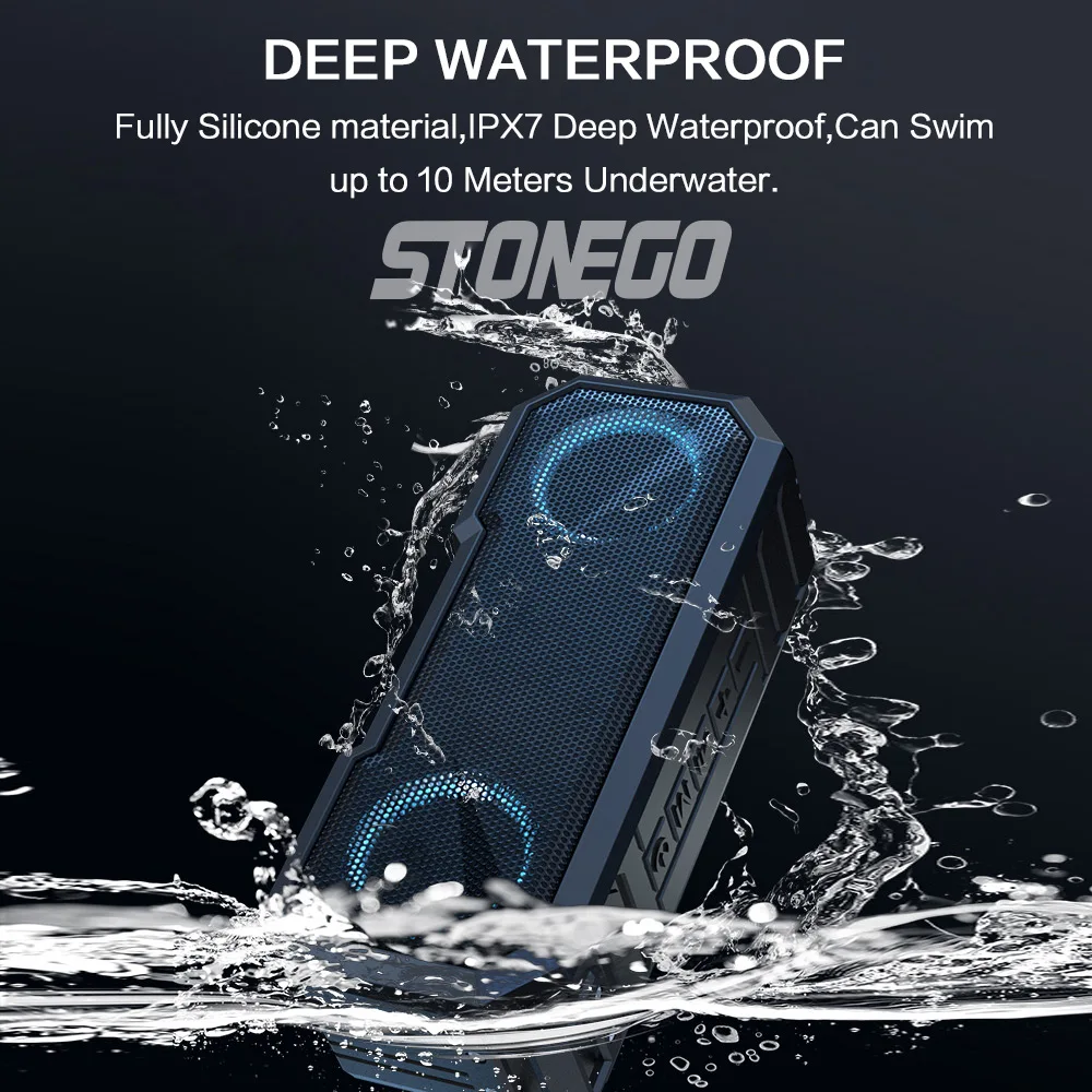 Speaker Bluetooth Portabel Spe - Portable Bluetooth Speaker Waterproof Ipx7 ulasan dan harga