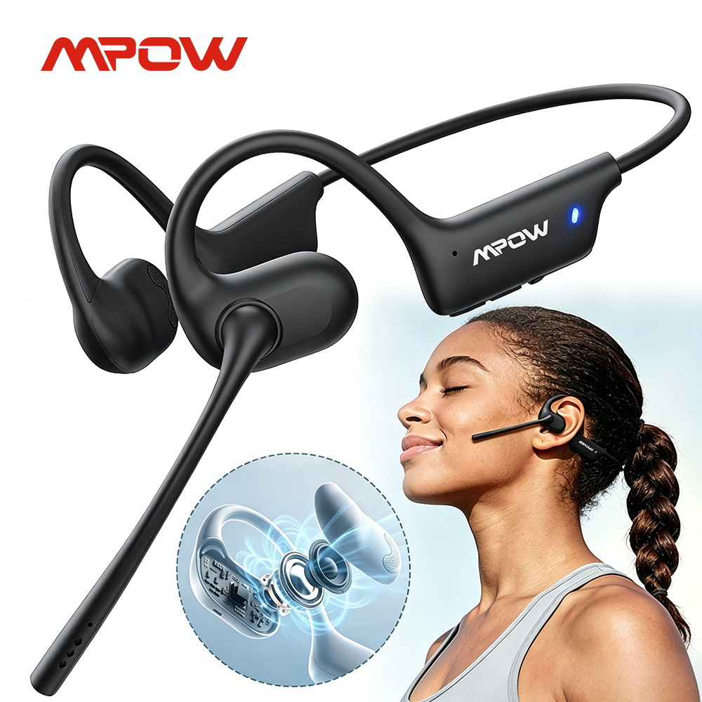 Mpow O1 Headphone Olahraga Ope - Open Ear Air Conduction Headphones ulasan dan harga