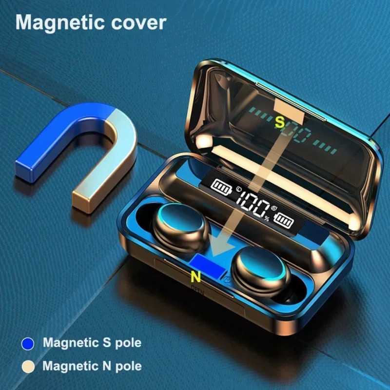 Headphone Bluetooth F9 Terbaru - Tws Earbuds Bluetooth 5.3 ulasan dan harga