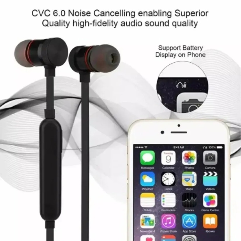 Earphone Bluetooth Neckband In - Magnetic Neckband Sports Earphones ulasan dan harga